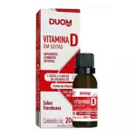 Vitamina D Duom 20ml Gotas Framboesa