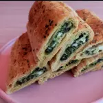 Pastel de espinaca y queso