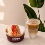 Açaí bowl + Latte helado