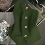 Blusa verde asimetrica