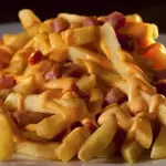 Batata frita com cheddar e bacon