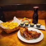 1/2 pollo a la leña
