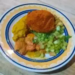 Acarajé no prato