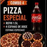 Combo Pizza Esp. + Coca + Esfihas
