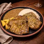 Menestra con chuleta de cerdo