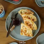 Waffle de pão de queijo