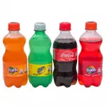 Cola 300 ml, agua, fuze tea, pulp