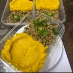 PURÊ DE ABÓBORA COM CARNE MOÍDA