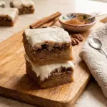 Blondies de rollo de canela