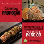 Temaki hot holl + 10 unidades de hol