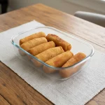 Enrolado de queijo e presunto
