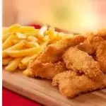 GURJÃO DE FRANGO COM FRITAS