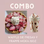 Waffle de fresas