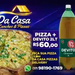 1 PIZZA + 1 DEVITO 2LT
