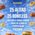 25 Alitas + 25 Boneless + Polluela