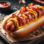 Hot-dog con tocino