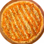 pizza de frango com cheddar