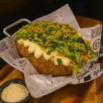 Batata recheada Brócolis