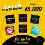 PROMO: Set sachet de lubricantes 5ml