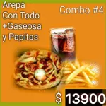 Combo #4 full  Arepa con Todo