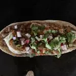 Huarache de champiñones.