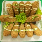 Camarão à milanesa