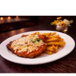Milanesa con papas fritas