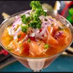 Ceviche de salmão (350 gramas)