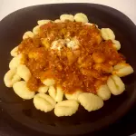 Ñoquis con salsa