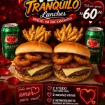 2 burguer N 2 + 2 batata + 2 lata