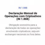 Declarações de Criptoativos