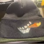 Stitched Blunted Logo Beanie (Black)