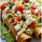 Flautas de pollo