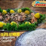 Tilapia Molho Alcaparras e Camarão