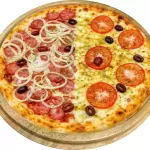 Pizza meio a meio grande