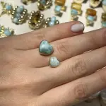 Anillo dos corazones plata 925
