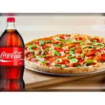 Pizza grande +refrigerante Coca-Cola 1,5 Litros