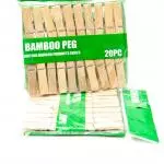 Pinzas de madera para colgar ropa.