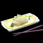 sahimis de peixe branco 6 peças