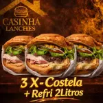 3 X-Costela + Refri 2lt