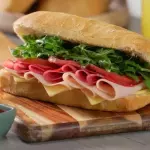 Chapata de jamón de pavo