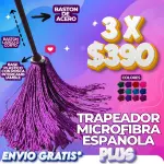 3 TRAPEADORES MICROFIBRA 1.37 LARGO