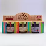 Trio geleia morango/frutas/mangamara