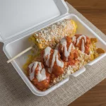 Tostiboneless con elote entero