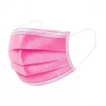 Mascarillas 3 pliegues rosadas 50