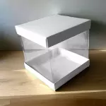 Cajas de acetato cuadradas