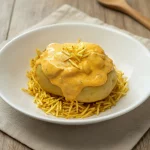BATATA RECHEADA STROGONOFF DE FRANGO