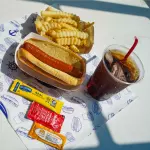 Hot Dog+ french fries+soda