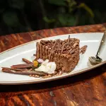 Cheesecake horneado de chocolate