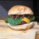 🍔 LANCHE DA D'ANY COM RÚCULA🤤😋   (da casa)
